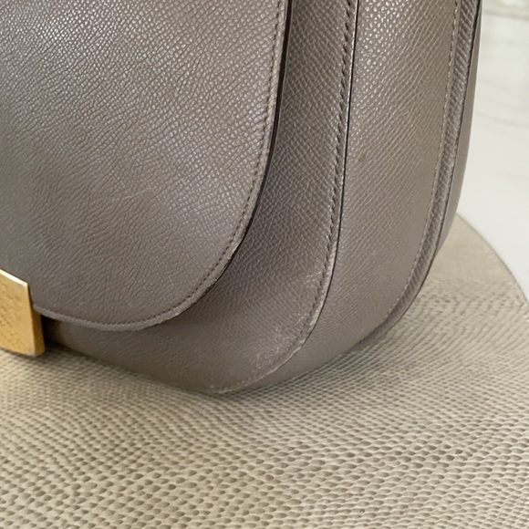 Celine taupe Medium Trotteur Bag - Picture 3 of 13